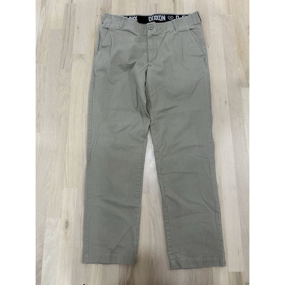 DIXXON FLANNEL COMPANY Beige D-Flexx Chinos Cotton Blend Sz 36